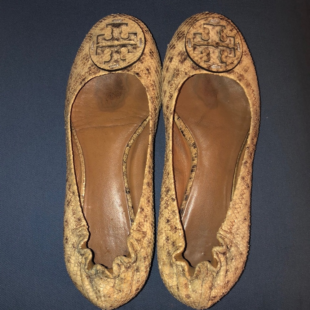 Tory Burch Nude Cheetah Print Flats 🥿